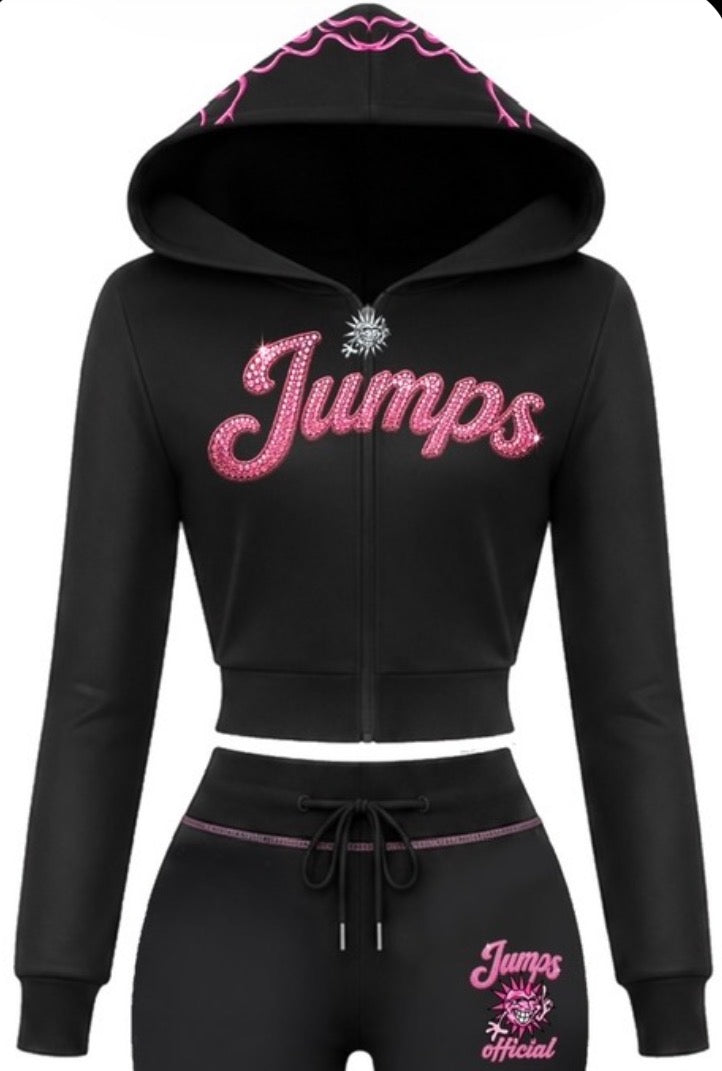 JUMPS PINK MIDNIGHT GLAM TRACKSUIT SET