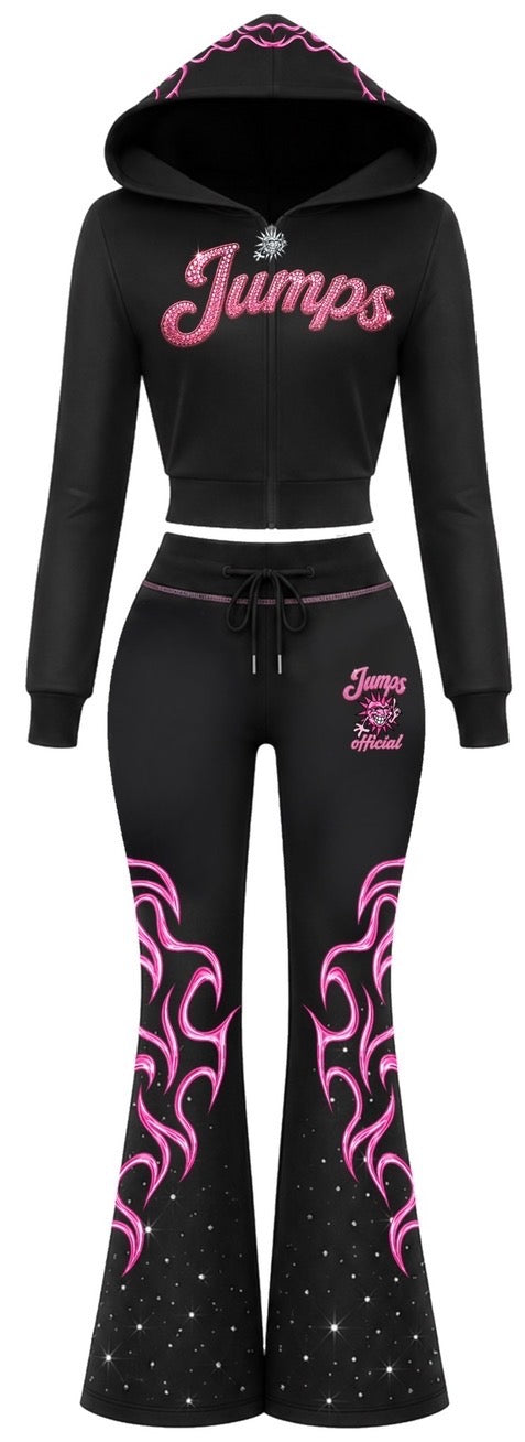 JUMPS PINK MIDNIGHT GLAM TRACKSUIT SET