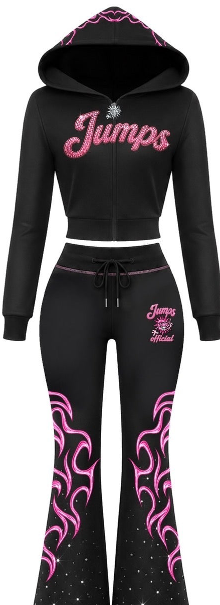 JUMPS PINK MIDNIGHT GLAM TRACKSUIT SET